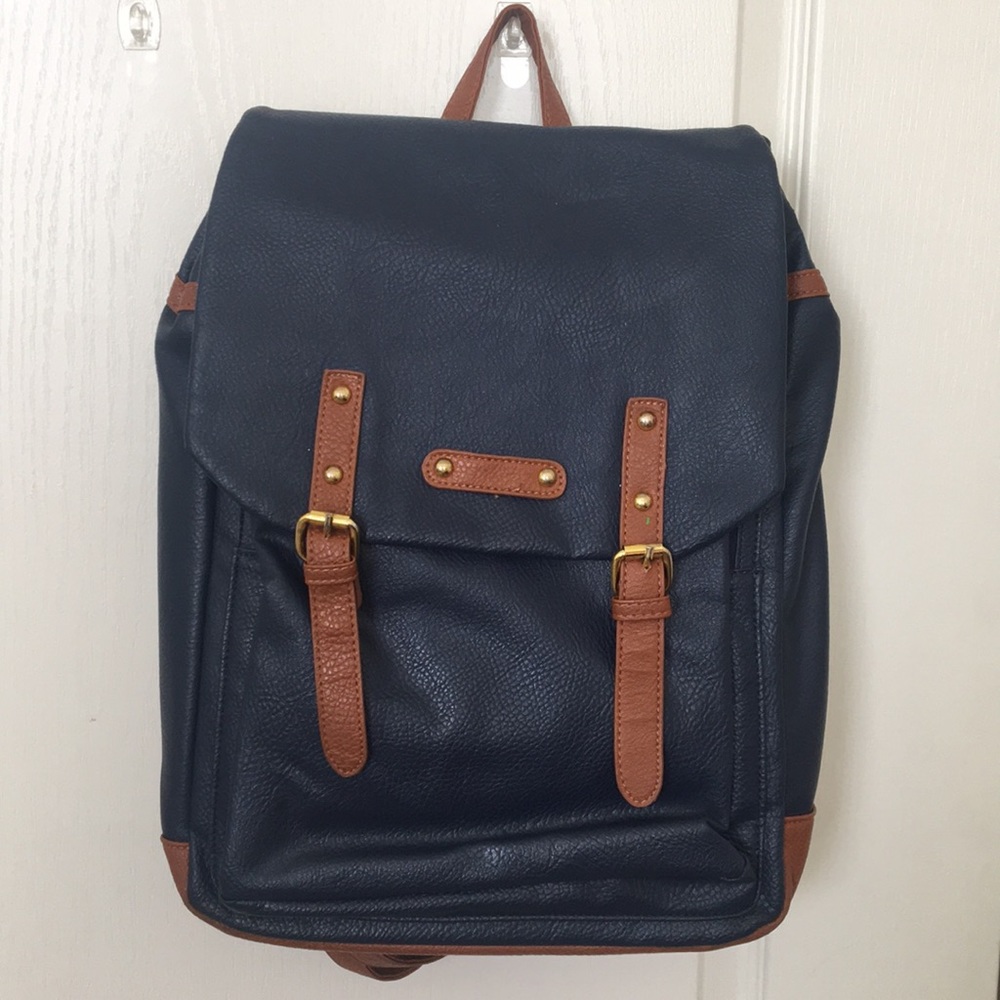 Leather backpack